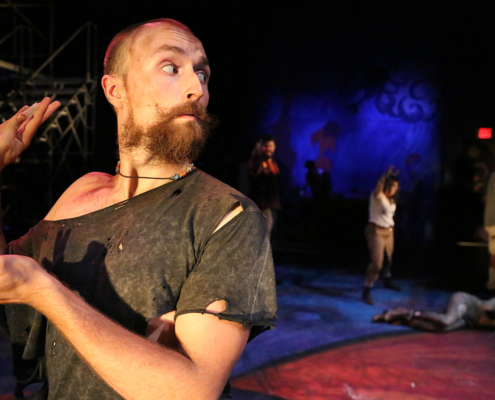 SOU Theatre Performance – Rugged man looking over his shoulder