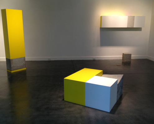BFA Exhibition - Large Cubes in Primary Colors